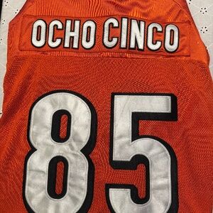 Cincinnati Bengals Chad “Ochocinco” Johnson #85 NFL Reebok Authentic Jersey Size